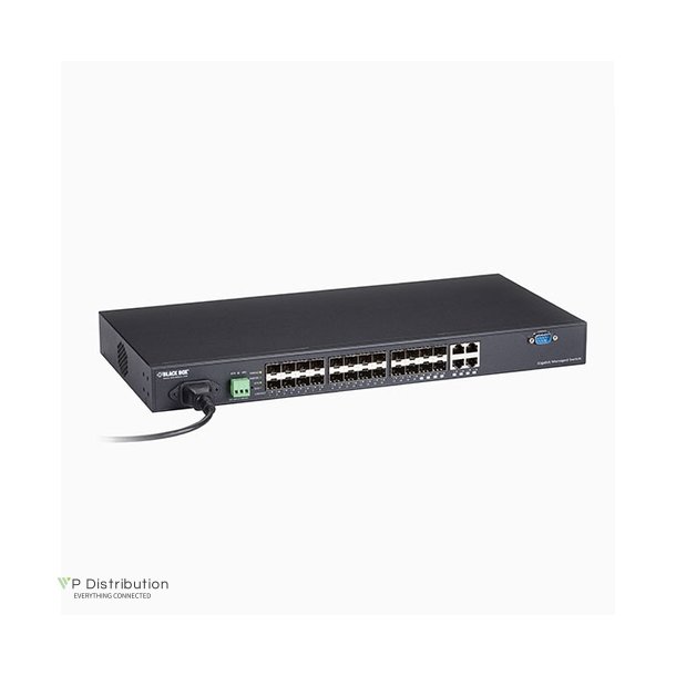 Black Box Gigabit Managed Switch (20) Sfp + (4) Combo