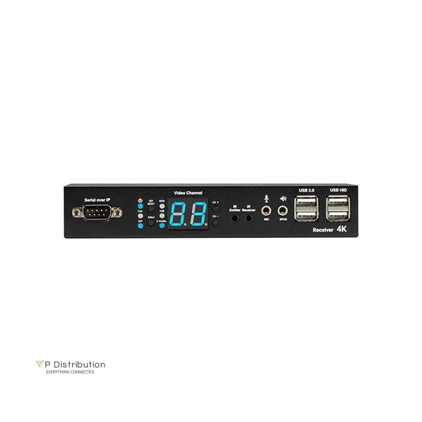 Black Box Mediacento Ipx 4K Receiver - Hdmi, Usb, Serial, Ir, Audio