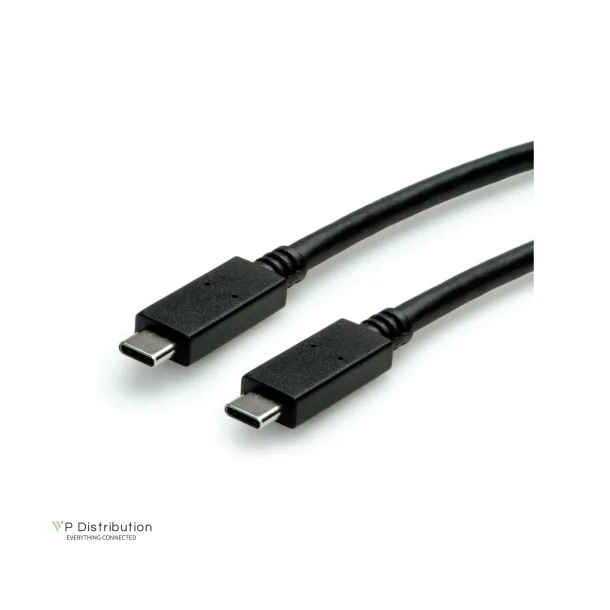 ROLINE GREEN USB3.2 Gen2 Cable, w. Emark PD 100W, C-C, M/M, 0.5m