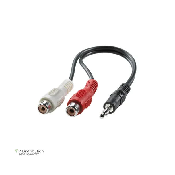 VALUE 3.5mm (M) - Cinch (2x M) Cable, 0.2m