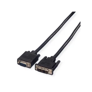 VALUE DVI Cable, DVI (18 + 5) - HD15, M/M, 3m