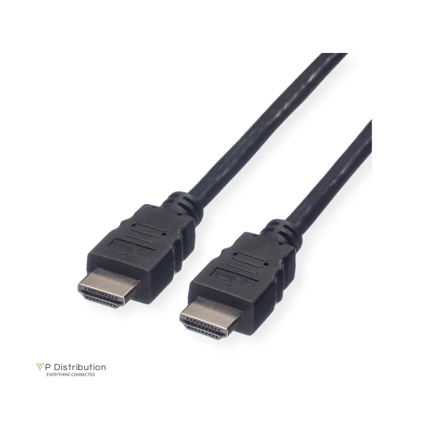 VALUE HDMI High Speed Cable, M/M, black, 1m