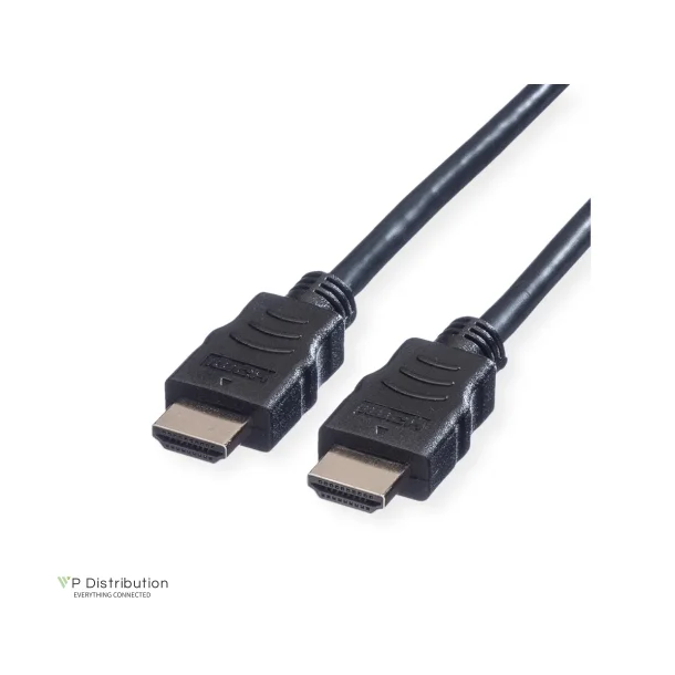 VALUE HDMI High Speed Cable + Ethernet, M/M, black, 1.5m