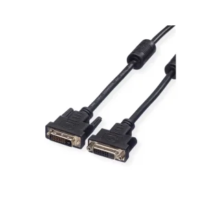 VALUE DVI Cable, DVI (24 + 1), Dual Link, M/F, 5m