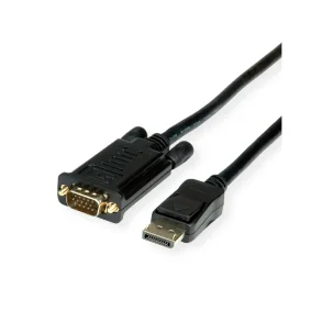 VALUE DisplayPort Cable, DP - VGA, M/M, 1m