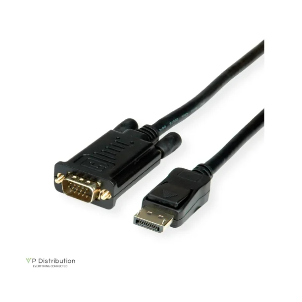 VALUE DisplayPort Cable, DP - VGA, M/M, 1m