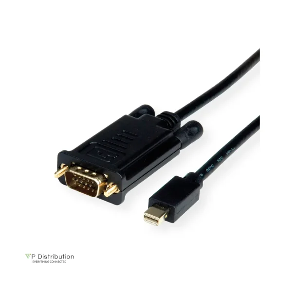 VALUE Mini DisplayPort Cable, MDP - VGA, M/M, 1m