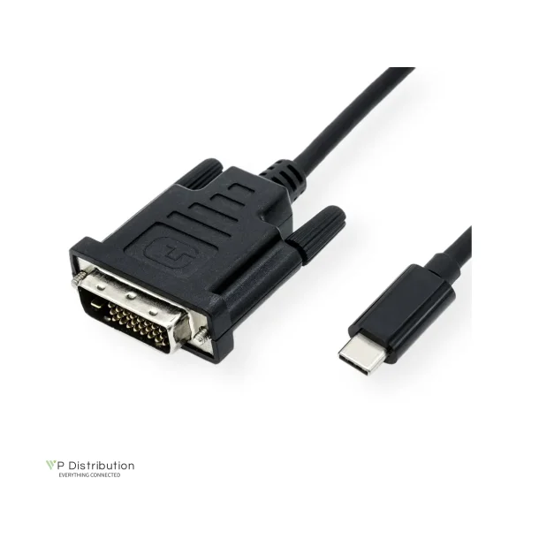 VALUE type C - DVI Cable, M/M, 1m