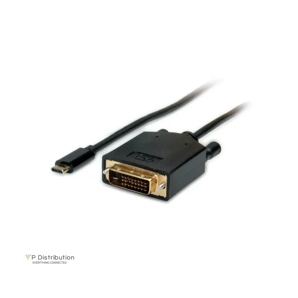 VALUE type C - DVI Cable, M/M, 2m