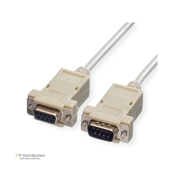 VALUE RS232 Cable, DB9 M/F, 1.8m