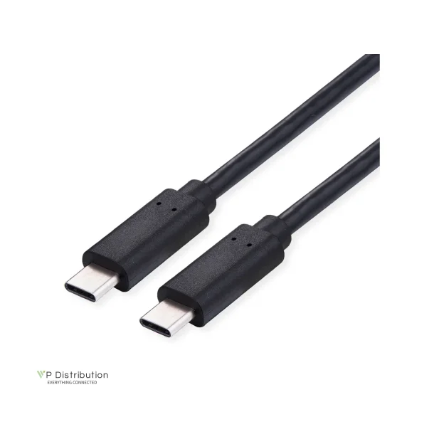 VALUE Cable USB2.0, C - C, M/M, 100W, black, 1m