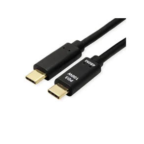 VALUE Cable USB2.0, C - C, M/M, 100W, black, 3m