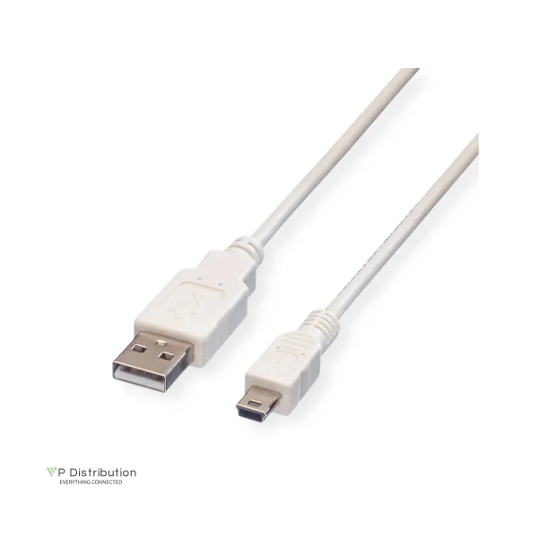 VALUE USB2.0 Cable, A - 5 Pin Mini, M/M, 0.8m