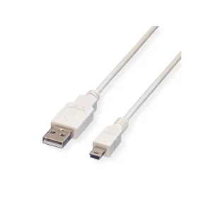 VALUE USB2.0 Cable, A - 5 Pin Mini, M/M, 3m