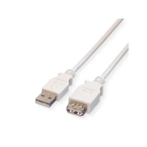 VALUE USB2.0 Cable, A - A, M/F, 1.8m