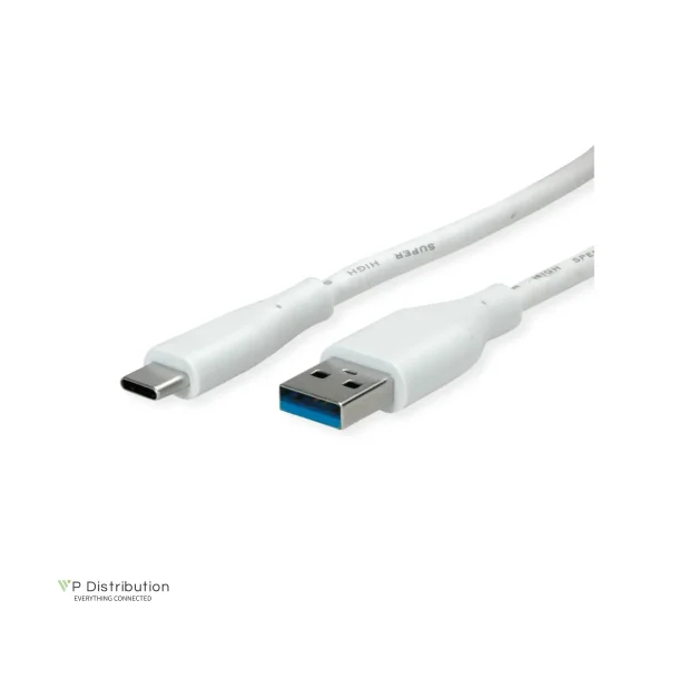 VALUE USB3.2 Gen1 Cable, A - C, M/M, white, 2m