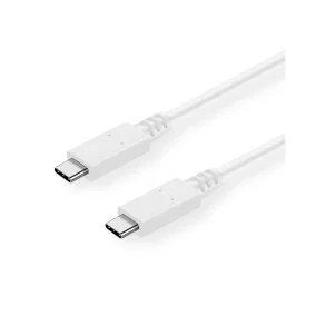 VALUE USB3.2 Gen2 Cable PD 20V5A, with Emark, C - C, M/M, white, 0.5m
