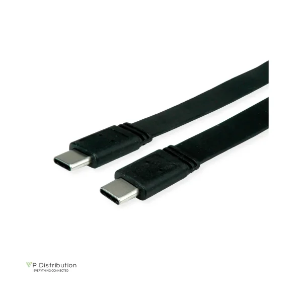 VALUE Cable USB4  Gen3x2, (40Gbit/s), C - C, M/M, Flat,100W, 0.5m