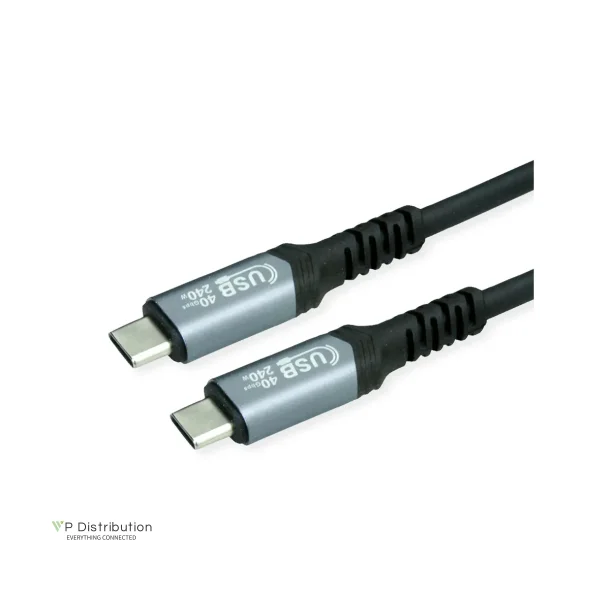 VALUE Cable USB4 Gen3x2 (40Gbit/s), C - C, M/M, 240W, 1m