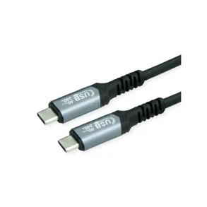 VALUE Cable USB4 Gen3x2 (40Gbit/s), C - C, M/M, 240W, 0.5m