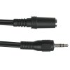 Black Box 3.5Mm M-F Streo Audio 10' Cble; 24Awg, Blck Molded
