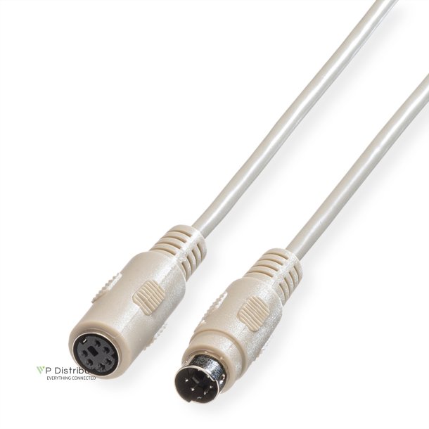 ROLINE PS/2 Cable, M - F, 1.8 m