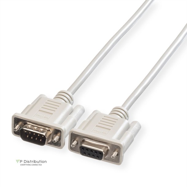 ROLINE RS232 Cable, DB9 M - F, 3 m