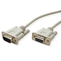 ROLINE RS232 Cable, DB9 M - F, 3 m