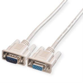 ROLINE VGA Cable, HD15, F/M, 6 m
