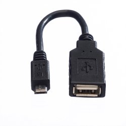 ROLINE USB 2.0 Cable, A - Micro B, F/M, OTG, 0.15 m