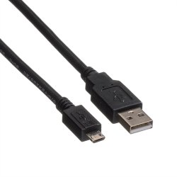 ROLINE USB 2.0 Cable, A - Micro B, M/M, black, 3 m