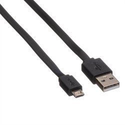 ROLINE USB 2.0 Cable, A - Micro B, M/M, black, 1 m