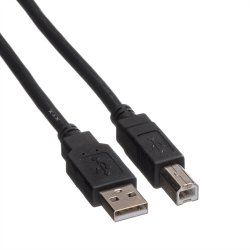 ROLINE USB 2.0 Cable, A - B, M/M, black, 3 m