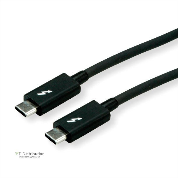 ROLINE Thunderbolt? 3 Cable, 20GBit/s, 5A, M/M, black, 1 m