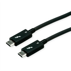 ROLINE Thunderbolt 4 Cable, C-C, 40G 100W, 8K60, active, 2m