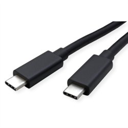 ROLINE Cable USB4 Gen2x2, with Emark, C-C, M/M, 240W, black, 2 m
