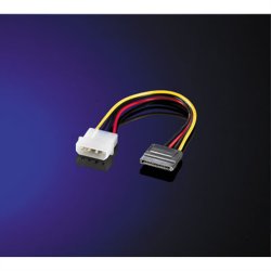 ROLINE Power Adapter Cable, 4-Pin HDD to SATA, 0.15 m