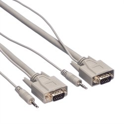 ROLINE Combi Cable, VGA + Audio, M-M, 6 m