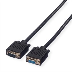 ROLINE HQ VGA Cable, HD15, M/F, 3 m