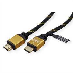 ROLINE GOLD HDMI High Speed Cable + Ethernet, M/M, 3 m