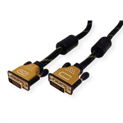 ROLINE GOLD Monitor Cable, DVI (24+1), Dual Link, M/M, 2 m