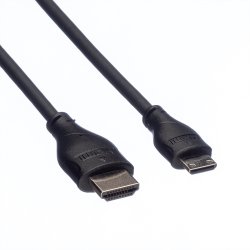 ROLINE HDMI High Speed Cable + Ethernet, A - C, M/M, 2 m