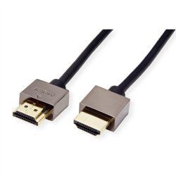 ROLINE Notebook HDMI High Speed Cable + Ethernet, M/M, black, 1.5 m