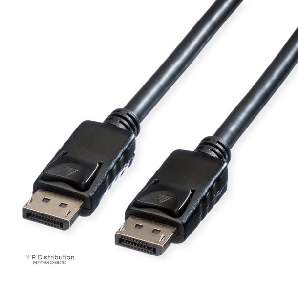 ROLINE DisplayPort Cable, DP-DP, M/M, black, 1 m