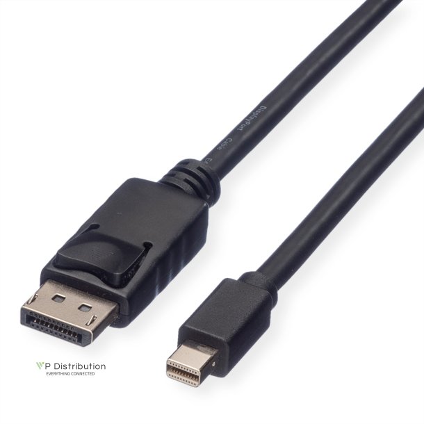 ROLINE DisplayPort Cable, DP - Mini DP, M/M, black, 1 m