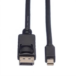 ROLINE DisplayPort Cable, DP - Mini DP, M/M, black, 1 m