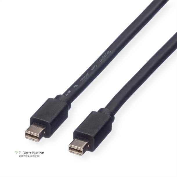 ROLINE DisplayPort Cable, Mini DP - Mini DP, M/M, black, 2 m