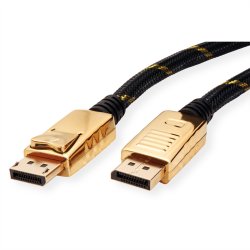 ROLINE GOLD DisplayPort Cable, DP-DP, M/M, 2 m