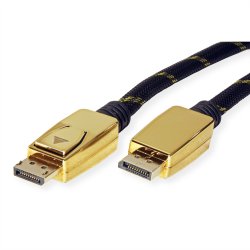 ROLINE GOLD DisplayPort Cable, DP-DP, M/M, 10 m
