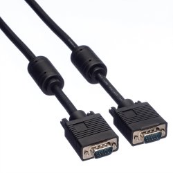 ROLINE HQ VGA Cable + Ferrite + DDC, HD15, M/M, 3 m